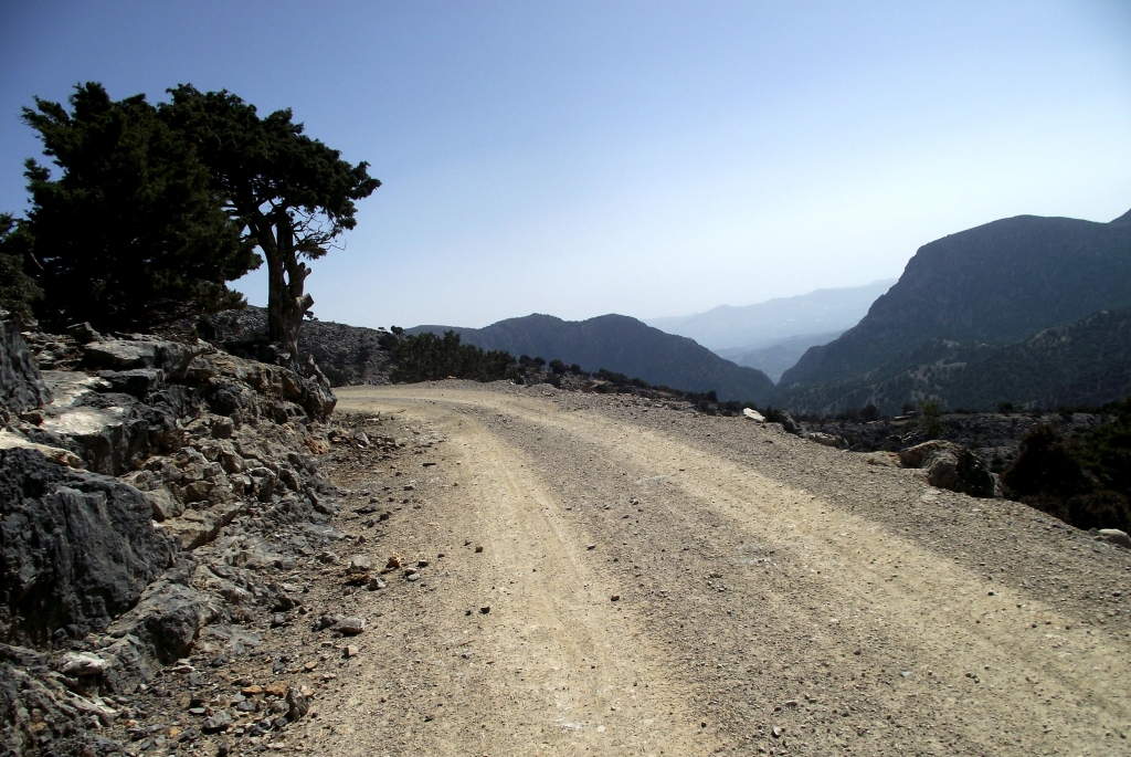 Gravel road in the Mountains